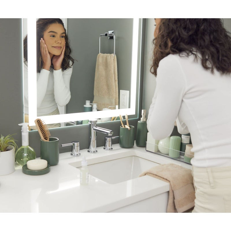 InterDesign iDesign Ceramic Earth Collection Ceramic Bar Soap Dish, Moss - Image 4